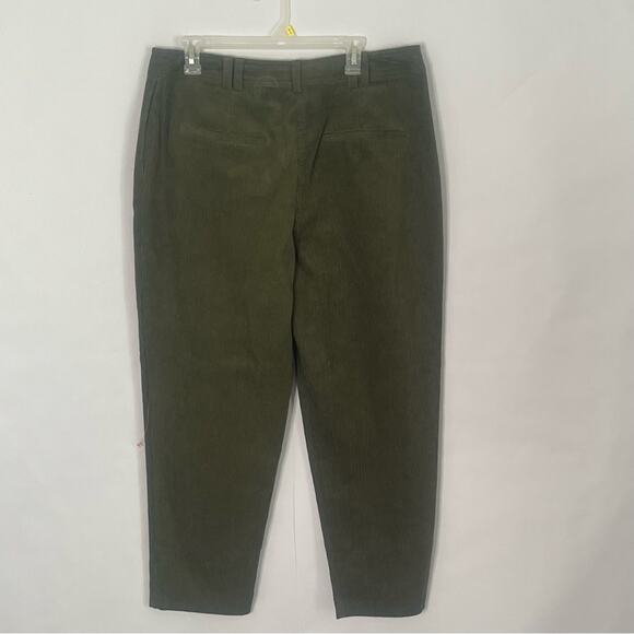 Topshop olive green corduroy peg pants women’s Size 12 gremlincore preppy skater - Picture 10 of 16